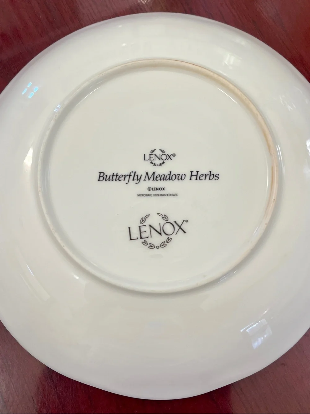 New Lenox Butterfly Meadow Herbs 8.75” Soup Pasta Bowls 2 pieces Bee Dragonfly